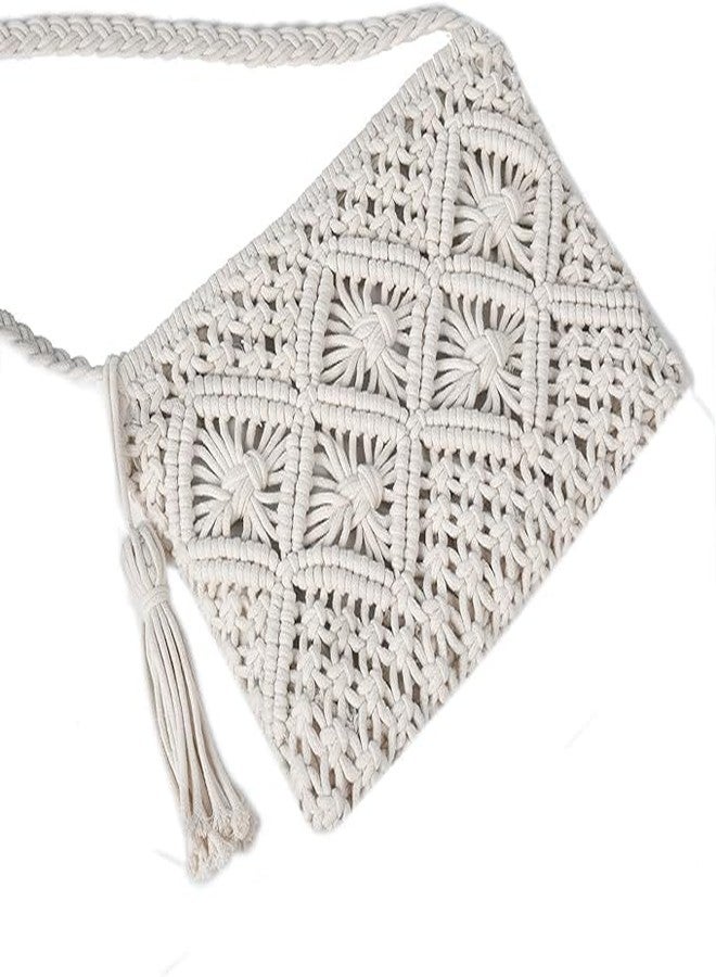 Urooz Macrame Women handmade crossbody sling bag/Tote Bags For Girls Women's Fashion Gift, - Image 2